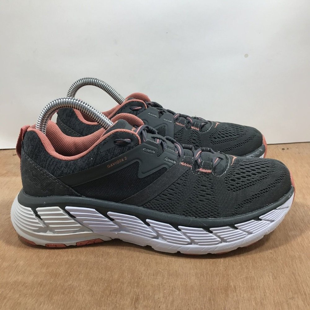 Hoka One One Womens Gaviota 2 Running Shoes Gray Athletic Sneakers Size 7.5